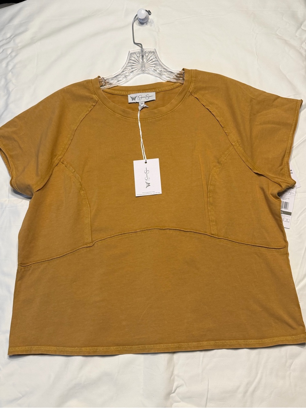 Jessica Simpson Mustard Short Sleeve Tee